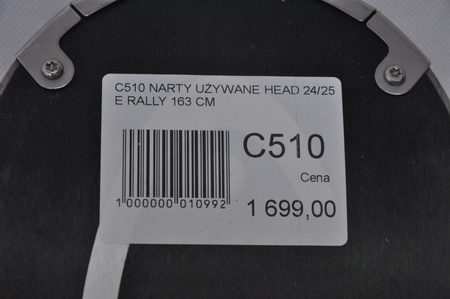 NARTY UŻYWANE HEAD SUPERSHAPE ERALLY + PRD12 24/25 163 cm NRC510