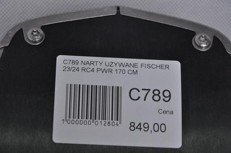 NARTY UŻYWANE FISCHER RC4 PWR 23/24 + RS10 170 cm NRC789