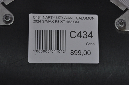 NARTY UŻYWANE SALOMON S/MAX F8 XT + M10 2024 163 cm NRC434