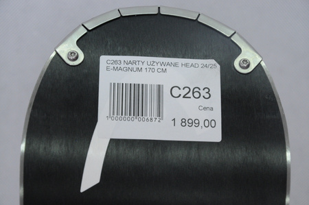 NARTY UŻYWANE HEAD SUPERSHAPE E. MAGNUM + Head PRD12 24/5 170 cm NRC263