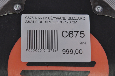 NARTY UŻYWANE BLIZZARD FIREBIRD SRC + XCELL 14 23/24 170 cm NRC675