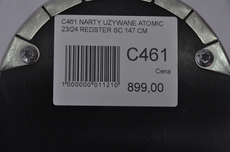 NARTY UŻYWANE ATOMIC REDSTER SC + M10 23/24 147 cm NRC461