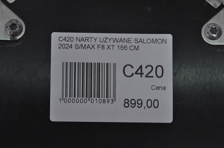 NARTY UŻYWANE SALOMON S/MAX F8 XT + M10 2024 156 cm NRC420