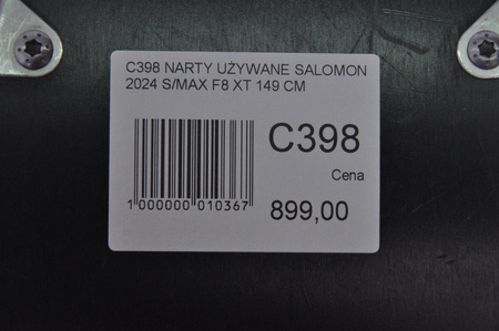 NARTY UŻYWANE SALOMON S/MAX F8 XT + M10 2024 149 cm NRC398