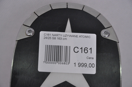 NARTY UŻYWANE ATOMIC REDSTER S8 + X12 GW 24/25 163 cm NRC161