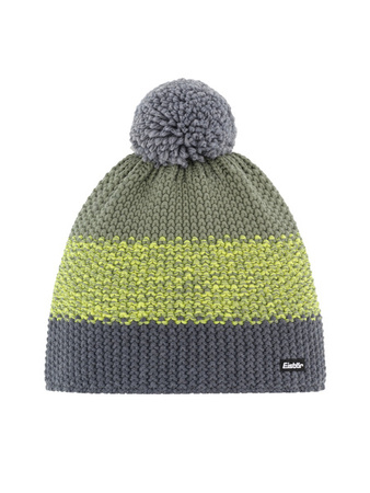 JUNIORSKA CZAPKA EISBAR STAR POMPON Grey/Lime
