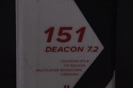 NARTY UŻYWANE VOLKL DEACON 7.2 + FTD 10 23/24 151 cm NRC1198