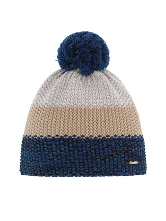 JUNIORSKA CZAPKA EISBAR STAR POMPON RL Navy/Nature/White