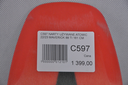 NARTY UŻYWANE ATOMIC MAVERICK 88 Ti + Strive 13 22/23 161 cm NRC597