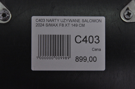 NARTY UŻYWANE SALOMON S/MAX F8 XT + M10 2024 149 cm NRC403