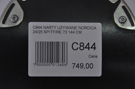 NARTY UŻYWANE NORDICA SPITFIRE 73 24/25 + Marker TP2 10 144 cm NRC844