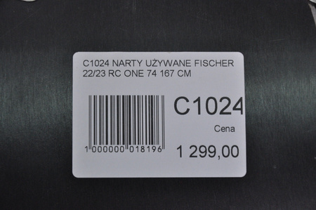 NARTY UŻYWANE FISCHER RC ONE 74 22/23 + RS10 167 cm NRC1024