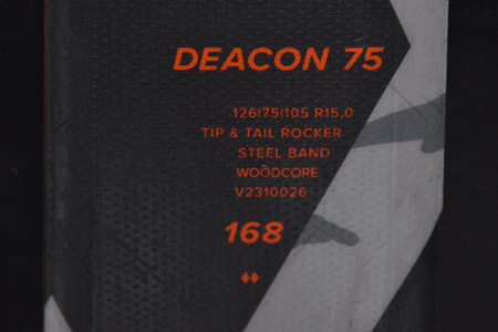 NARTY UŻYWANE VOLKL DEACON 75 + Motion 12 23/24 168 cm NRC133