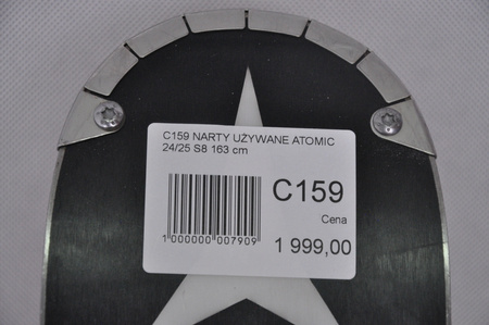NARTY UŻYWANE ATOMIC REDSTER S8 + X12 GW 24/25 163 cm NRC159