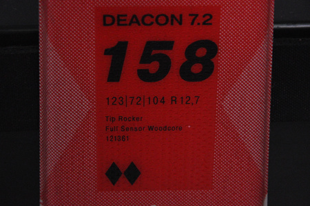 NARTY UŻYWANE VOLKL DEACON 7.2 + FTD 10 21/22 158 cm NRC1130