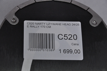 NARTY UŻYWANE HEAD SUPERSHAPE ERALLY + PRD12 24/25 170 cm NRC520
