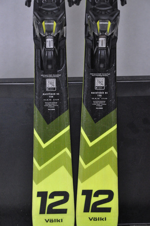 NARTY UŻYWANE VOLKL RACETIGER SC 24/25 + VMotion 12 158 cm NRC816