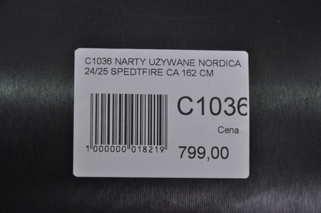 NARTY UŻYWANE NORDICA SPITFIRE CA 24/25 + Marker TP2 10 162 cm NRC1036
