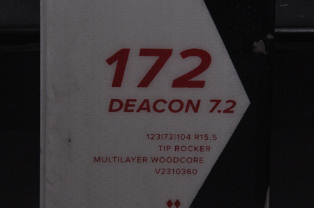NARTY UŻYWANE VOLKL DEACON 7.2 + FTD 10 23/24 172 cm NRC1186