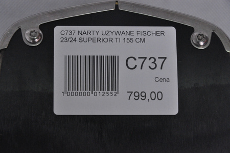NARTY UŻYWANE FISCHER RC4 SUPERIOR TI 23/24 + Z11 155 cm NRC737