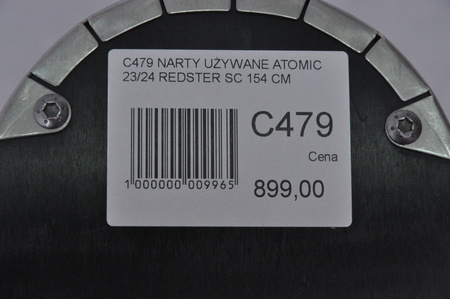 NARTY UŻYWANE ATOMIC REDSTER SC + M10 23/24 154 cm NRC479
