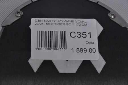NARTY UŻYWANE VOLKL RACETIGER SC 23/24 + VMotion 12 172 cm NRC351