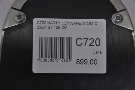 NARTY UŻYWANE ATOMIC REDSTER S7 + M12 GW 23/24 156 cm NRC720