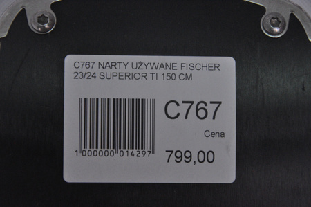 NARTY UŻYWANE FISCHER RC4 SUPERIOR TI 23/24 + Z11 150 cm NRC767