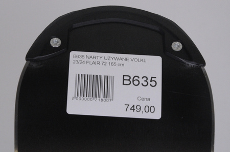 NARTY UŻYWANE VOLKL FLAIR 72 23/24 + FDT 10 165 cm NRB635