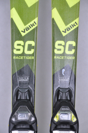 NARTY UŻYWANE VOLKL RACETIGER SC 24/25 + VMotion 12 158 cm NRC816
