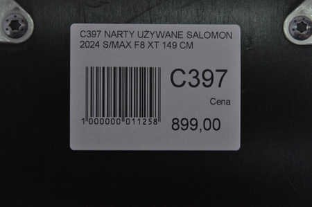 NARTY UŻYWANE SALOMON S/MAX F8 XT + M10 2024 149 cm NRC397