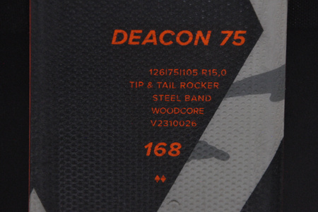 NARTY UŻYWANE VOLKL DEACON 75 + Motion 12 23/24 168 cm NRC557