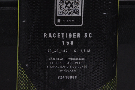 NARTY UŻYWANE VOLKL RACETIGER SC 24/25 + VMotion 12 158 cm NRC819
