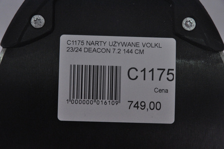 NARTY UŻYWANE VOLKL DEACON 7.2 + FTD 10 23/24 144 cm NRC1175