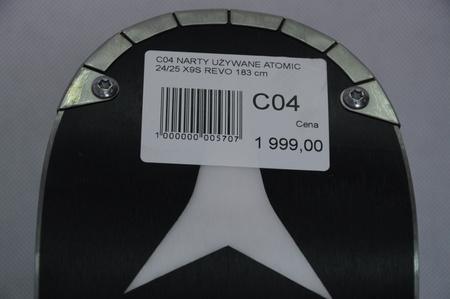 NARTY UŻYWANE ATOMIC REDSTER X9 S REVO + Atomic X12 GW 24/25 183 cm NRC04