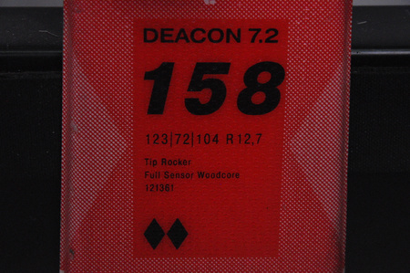 NARTY UŻYWANE VOLKL DEACON 7.2 + FTD 10 21/22 158 cm NRC1121