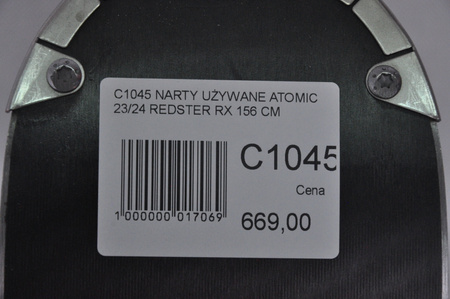 NARTY UŻYWANE ATOMIC REDSTER RX + M10 23/24 156 cm NRC1045