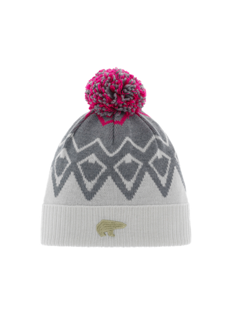 JUNIORSKA CZAPKA EISBAR ZIGGY OS POMPON White/Grey