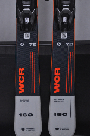 NARTY UŻYWANE BLIZZARD WCR 72 + TLT 10 24/25 160 cm NRC917