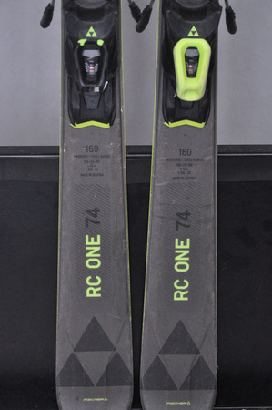 NARTY UŻYWANE FISCHER RC ONE 74 22/23 + RS10 160 cm NRC1022