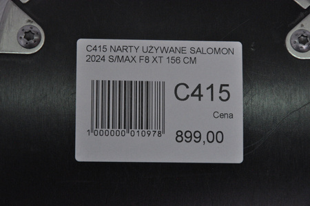 NARTY UŻYWANE SALOMON S/MAX F8 XT + M10 2024 156 cm NRC415