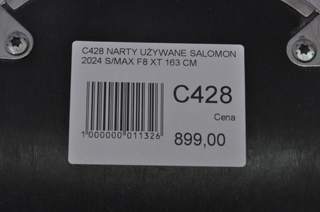 NARTY UŻYWANE SALOMON S/MAX F8 XT + M10 2024 163 cm NRC428