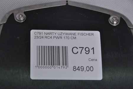 NARTY UŻYWANE FISCHER RC4 PWR 23/24 + RS10 170 cm NRC791