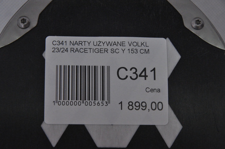 NARTY UŻYWANE VOLKL RACETIGER SC 23/24 + VMotion 12 153 cm NRC341