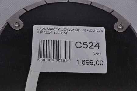 NARTY UŻYWANE HEAD SUPERSHAPE ERALLY + PRD12 24/25 177 cm NRC524