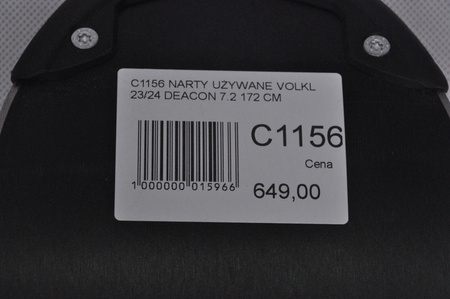 NARTY UŻYWANE VOLKL DEACON 7.2 + FTD 10 23/24 172 cm NRC1156