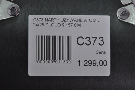 DAMSKIE NARTY UŻYWANE ATOMIC CLOUD C9 + M10 GW 24/25 157 cm NRC373