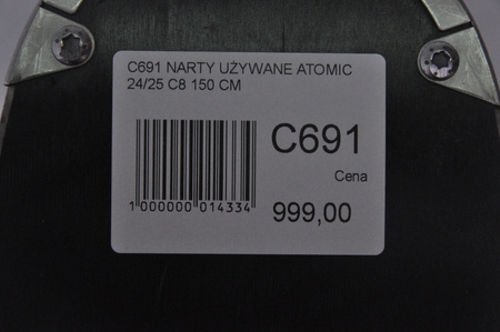 NARTY UŻYWANE ATOMIC CLOUD C8 + M10 24/25 150 cm NRC691
