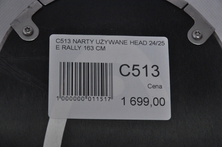 NARTY UŻYWANE HEAD SUPERSHAPE ERALLY + PRD12 24/25 163 cm NRC513