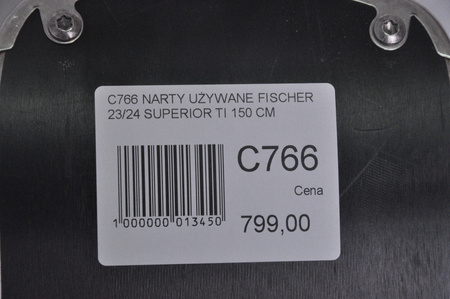 NARTY UŻYWANE FISCHER RC4 SUPERIOR TI 23/24 + Z11 150 cm NRC766